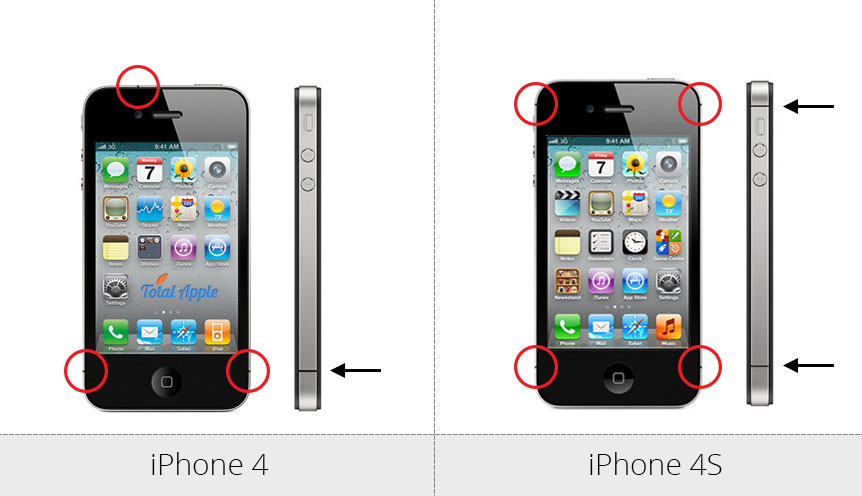 В чем отличие iPhone 4s vs 4 - сравнение, характеристики, цены