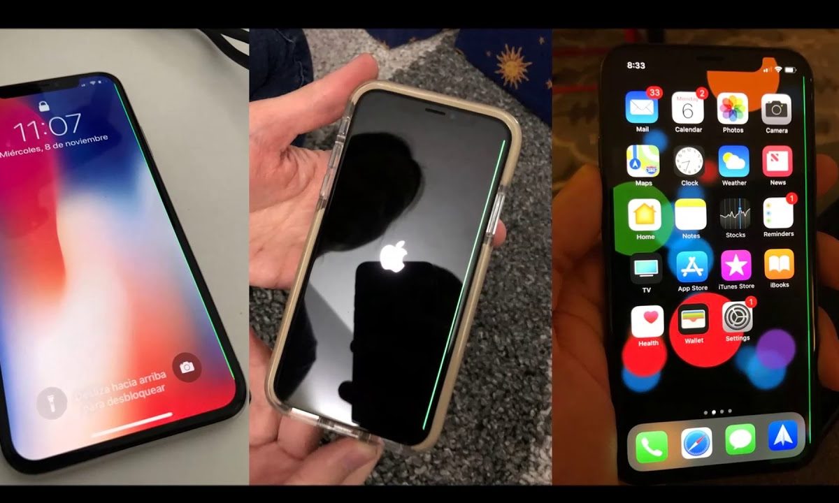 Из-за чего на экране iPhone X появляются зелёные полосы? - Сервисный центр  «Total Apple»